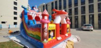 Commercial personnalisé enfants château rebondissant thème animal fête événement thème enfants château rebondissant avec toboggan