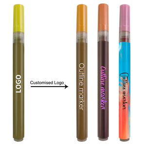 Rotulador Fluorescente de Doble Línea KHY, Colores Brillantes, Marcador de Contorno de Doble Línea de Ensueño, Fácil de Usar en <span class=keywords><strong>Cartulina</strong></span> Negra, Papel y Vidrio - Product Image 3