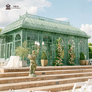 Pavillon <span class=keywords><strong>et</strong></span> <span class=keywords><strong>serre</strong></span> <span class=keywords><strong>en</strong></span> fer forgé de luxe TREVI, <span class=keywords><strong>en</strong></span> métal massif, pour jardin extérieur - Product Image 6