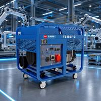 Générateur diesel à châssis ouvert Yuchai 15 kW YC15GF-3 16 kW max triphasé 230 V/400 V, groupe électrogène portable à démarrage électrique ATS