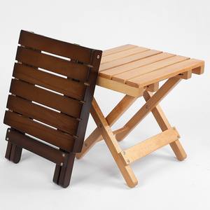HOYE CRAFTS-taburete plegable de madera de alta calidad, para acampar al aire libre, portátil - Product Image 4