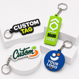 Certified Factory Pvc Rubber Silicone <b>Custom</b> Shape Color <b>Keychain</b> Manufacturers <b>Custom</b> Letter Logo Pvc <b>Keychain</b> - Product Image 2