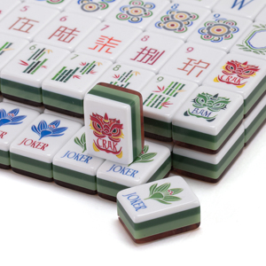 Ensemble <span class=keywords><strong>de</strong></span> 160 tuiles <span class=keywords><strong>de</strong></span> Mahjong personnalisées à quatre couches, <span class=keywords><strong>de</strong></span> luxe, modernes, en mélamine et métal gravé, pour les jeux <span class=keywords><strong>de</strong></span> casino et le divertissement <span class=keywords><strong>poker</strong></span> - Product Image 3