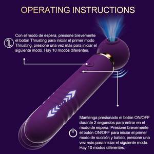 2024 Av Toverstaf Vibrator <span class=keywords><strong>Clitoris</strong></span> <span class=keywords><strong>Stimulator</strong></span> Stuwende G Spot Dildo Massager Meisje Seksspeeltjes Wanita Voor Vrouwen Paar Volwassen - Product Image 4