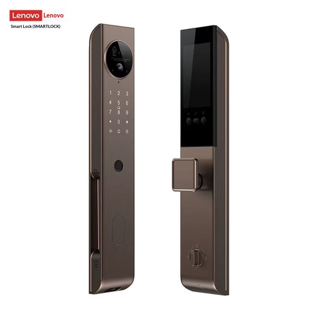 Lenovo Ultra-thin Aluminum Alloy Palm Vein Face Recognition Smart Lock Home Anti-theft Fingerprint Lock Remote Intelligent