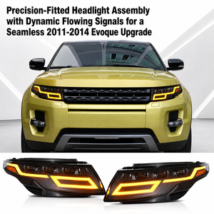 Faro Anteriore Aggiornato, Faro Allo <span class=keywords><strong>Xenon</strong></span> con LED DRL e Indicatore di Direzione Sequenziale per Range Rover Evoque 11-14 - Product Image 1