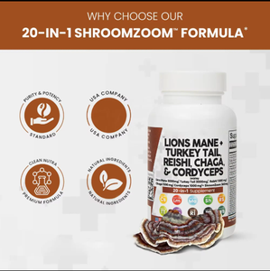 <span class=keywords><strong>Capsule</strong></span> di Miscela di Funghi Ricche di Criniera di Leone, Coda di Tacchino, Reishi, Chaga e Cordyceps per Regolare il Sistema Immunitario - Product Image 5