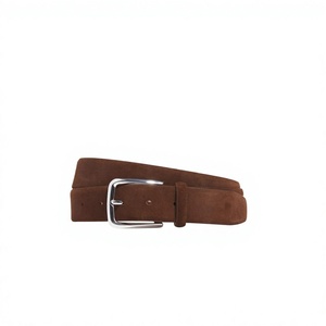 Ceinture carrée de luxe pour homme en cuir de buffle véritable avec boucle ardillon en acier – Écologique, imperméable, haute résistance, solide - Product Image 6