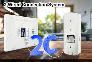2-Wire Video Doorbell <strong>Intercom</strong> <strong>System</strong> <strong>with</strong> 7-Inch <strong>Touch</strong> Screen Night Vision Camera Two-Way <strong>Intercom</strong> for Enhanced Home Security - Product Image 4