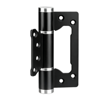 Charnière noire de 5 pouces à fermeture amortie hydraulique en alliage d'aluminium pour porte de placard en bois, vente en gros d'usine