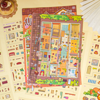 Mr. Paper PET Office Cubicle Mini Scene Sticker Set pour DIY Journal Relaxing