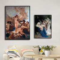 Reproduction giclée de l'œuvre de Bouguereau, « La naissance de Vénus », art sur toile de qualité muséale |   Peinture à l'huile classique française pour la décoration intérieure