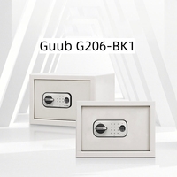 Guub G206-BK1 Premium Hochwertige Kassette aus Kaltgewalztem Stahl mit Doppelschutz, Elektronischem Schloss und Schlüssel für Sichere Aufbewahrung von Bargeld und Dokumenten