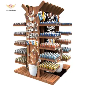 Display Decorative Rotating Coffee Storage Rack Tea Bag Holder For Pantry