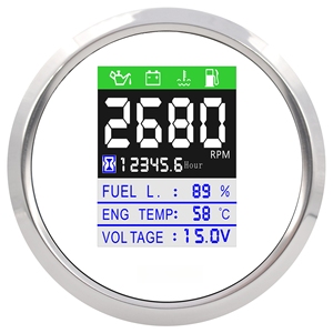 Accesorios para Moto: Medidor Combinado CAN Bus de Aceite/Temperatura/Voltaje de 85mm al por Mayor para Tableros de Coche, Barco y Triciclo - Product Image 2