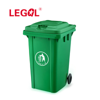 Cubo de basura con ruedas para exteriores, contenedor de 240L, 120