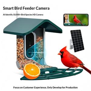 อุปกรณ์เสริมสำหรับสัตว์เลี้ยง กล้องอัจฉริยะสำหรับให้อาหารนกกลางแจ้ง 2.0MP HD AI ระบุชนิดนก ใช้พลังงานแสงอาทิตย์ กันน้ำ มองเห็นในเวลากลางคืน พร้อมระบบเตือนภัย รองรับ SD Card - Product Image 2