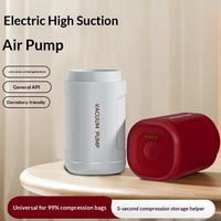 Pompa Vakum Tas Penyimpanan Kompresi Kedap Udara untuk Perjalanan 1200mAh Pompa Penghilang Udara Mini Nirkabel Elektrik Bahan ABS 25W 350L/mnt