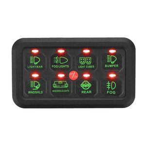 Bảng Công Tắc LED 12V 24V 8 Gang Hộp Điều Khiển Mạch Hệ Thống Rơ Le Điện Tử Dây Điện - Product Image 1