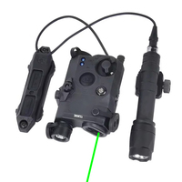 Pointeur laser rouge/vert/bleu PEQ15 avec lumière blanche IR et lumière de remplissage IR, lampe torche LED M600C, interrupteur à pression (SF+2.5)Combo