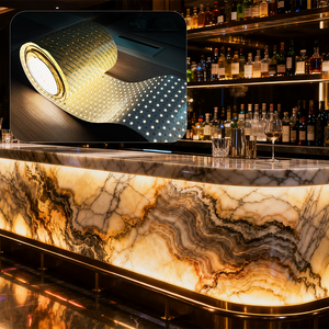 Pannello LED Flessibile AD Tagliabile Effetto Marmo Retroilluminato RGB RGBW RGBCCT, Fogli LED Bianco Caldo CCT, CRI90 95 Alta Qualità - Product Image 1