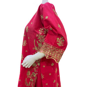 Elegant Women's Embroidered Salwar Kameez Party Wear Pakistan Regular Fit With Chiffon Dupatta - Product Image 6