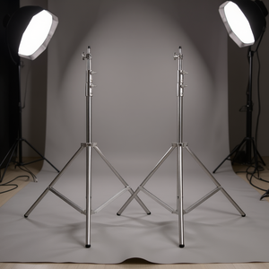 DB 2 Paquetes de Soportes de Luz de Acero Inoxidable de 110 Pulgadas, Trípode Resistente para Accesorios de Estudio Fotográfico - Product Image 2