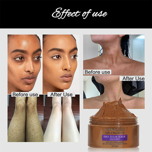 Logo kustom grosir Multivitamin organik Vegan pengelupasan kulit perawatan kulit pemutih pencerah kopi gula <span class=keywords><strong>Scrub</strong></span> Tubuh - Product Image 4