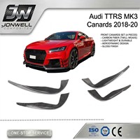 Ailerons avant en fibre de carbone style OEM pour Audi TTRS MK3 2018-2020