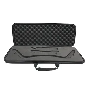 Custom size Durable rectangle large capacity mesh cloth hardshell eva electronics tool case