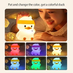 High-End Silicone Pat Light Bedside Night <b>Lamp</b> LED <b>Table</b> <b>Lamp</b> with Eye Protection <b>Mini</b> Sizes Sleep Companion Companion - Product Image 4