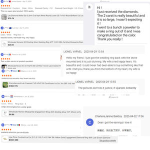 Mélée di Diamanti da Laboratorio 0.8-3.3mm CVD HPHT Bianchi Sciolti Rotondi D E F VVS1 Taglio Brillante Rotondo Diamanti Sciolti Creati in Laboratorio - Product Image 6