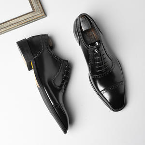 Chaussures habillées pour hommes en cuir véritable, best-seller, de haute qualité, durables, avec doublure intérieure en cuir de vachette, lacets, imperméables. - Product Image 2