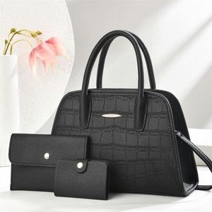 3Pcs Girls Handbag Purse Set Luxury PU Leather Hand Bags - Product Image 4