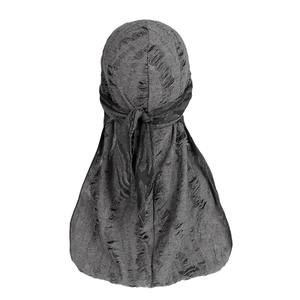 Vendita calda berretto elastico con fori e piuma lunga coda cappello pirata per gli uomini Durag - Product Image 5