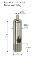 Pince à câble en cuivre personnalisée OEM à sortie latérale pour kit de suspension