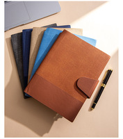 Carnets à feuilles mobiles A5/B5 en similicuir personnalisés style professionnel avec logo, blocs-notes cadeaux en petite série pour la vente en gros, livrés en coffret cadeau