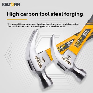 Marteau arrache-clous Kaita KELTONN KT41025/KT41050 avec manche en fibre, outil de menuiserie et de décoration - Product Image 2