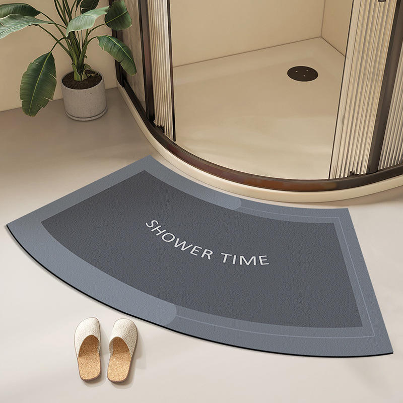 Simple SHOWER-TIME gris clair courbé