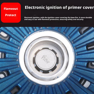 Cuisinière à gaz à haute flamme HELAXEN pour restaurant commercial, certifiée 3C, en acier inoxydable, facile à nettoyer, compatible gaz naturel - Product Image 4