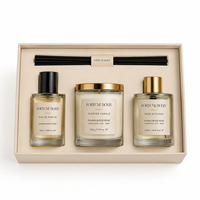 d'huile parfumée en forme de citrouille d'automne de luxe de haute qualité pot en verre bougie parfumée de Noël et d'Halloween