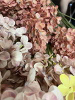Bunga Hydrangea sutra buatan, bunga Hydrangea biru untuk tengah meja dekorasi latar belakang tata letak