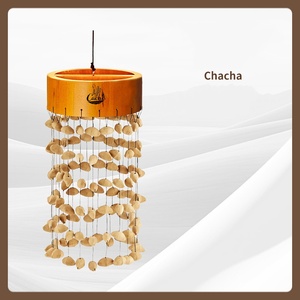 Handcrafted Natural Nut Shell <b>Wind</b> <b>Chimes</b> Handmade Dreamcatcher Sound Healing Home Decoration - Product Image 3