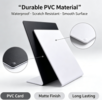 Support d'affichage personnalisé avec code QR, puce RFID/NFC, carte PVC étanche sans contact, carte de membre, carte cadeau Google Play, paiement hôtelier