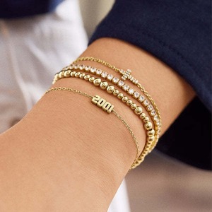 Dây chuyền điện thời trang đơn giản 26 chữ cái có thể điều chỉnh dây tay nhiều màu xuyên biên giới mặ<span class=keywords><strong>t</strong></span> hàng nóng 26 chữ cái có thể điều chỉnh dây tay - Product Image 2