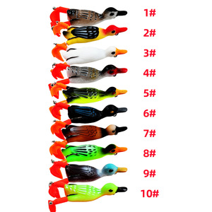 Plastique 10cm/11.5g canard bionique noir tracteur perche Snikei tuer eau douce coulée eau perdre appât <span class=keywords><strong>truite</strong></span> <span class=keywords><strong>lac</strong></span> fond pêche - Product Image 6