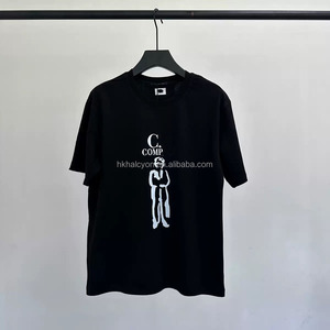 C.P. Camiseta holgada para hombre Inspired |   Camiseta de manga corta con insignia de Goggle |   Ropa Urbana Negra para el Verano |   OEM/ODM Personalizable - Product Image 1