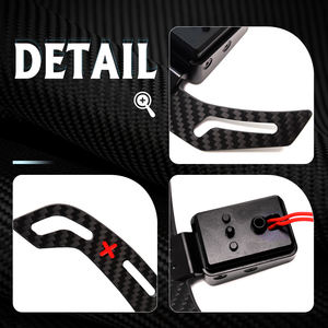 Para <span class=keywords><strong>BMW</strong></span> 3 5 6 7 Series G20 G30 G32 G11 G01 G02 G05 G06 M5 Palanca de cambios magnética de fibra de carbono Palanca de cambios para volante de coche - Product Image 5