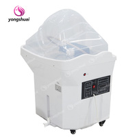 Réservoir d'eau portable en plastique de 60 L pour la coiffure, le spa, la thérapie, lavabo durable pour salon, style japonais, fumigation