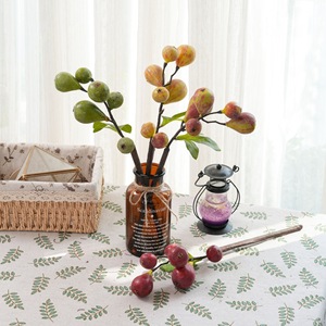 กิ่งมะเดื่อประดิษฐ์ CallaFloral สำหรับตกแต่งภายในบ้าน สีชมพู เขียว แดง เหลือง ก้านเดี่ยว สำหรับงานแต่งงานและงานฝีมือ - Product Image 1